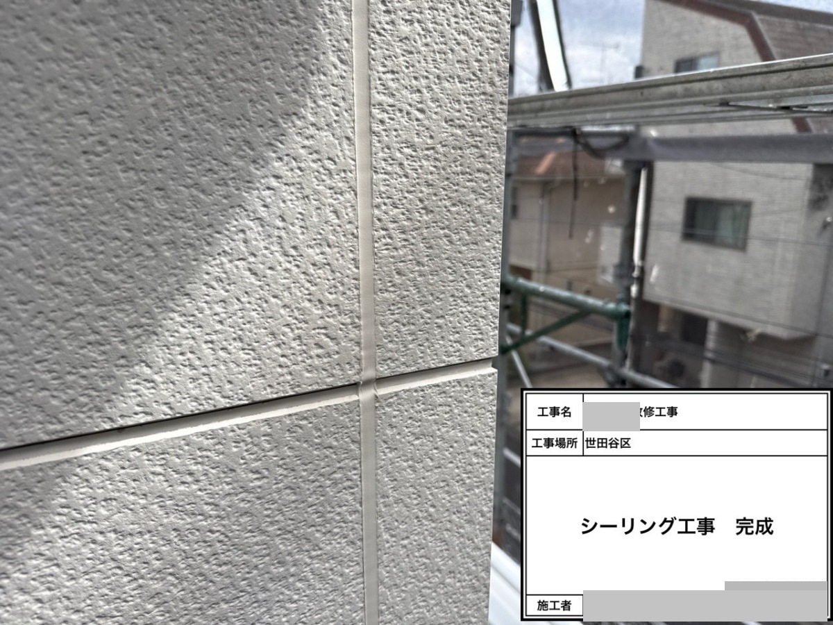 setagaya-bettaku-25 外壁の継ぎ目のシーリング施工後