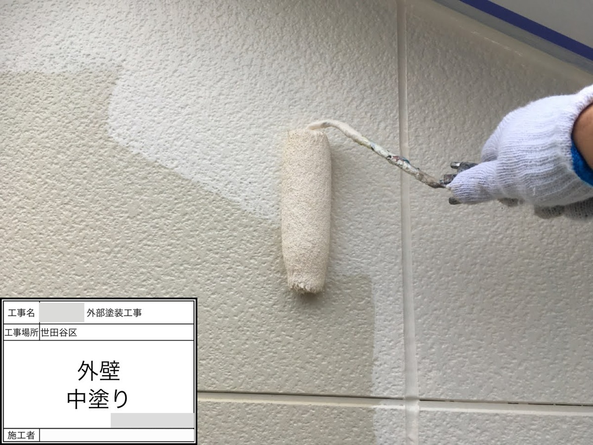 setagaya-bettaku-35 2階外壁の中塗り