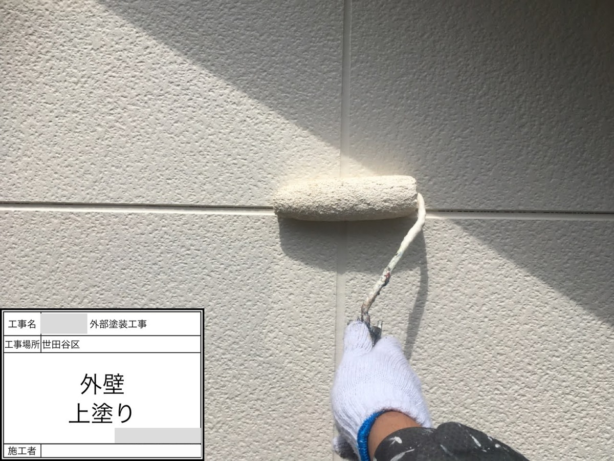 setagaya-bettaku-36 2階外壁の上塗り