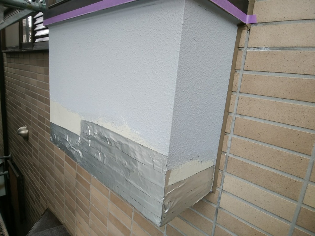 setagaya-renovation-42 鉄部サビ補修後の塗装工程