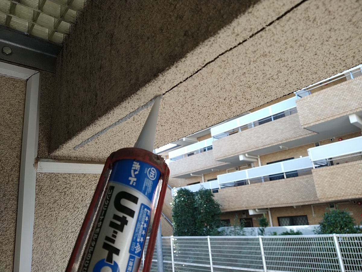 クラック補修：Uカットワン充填