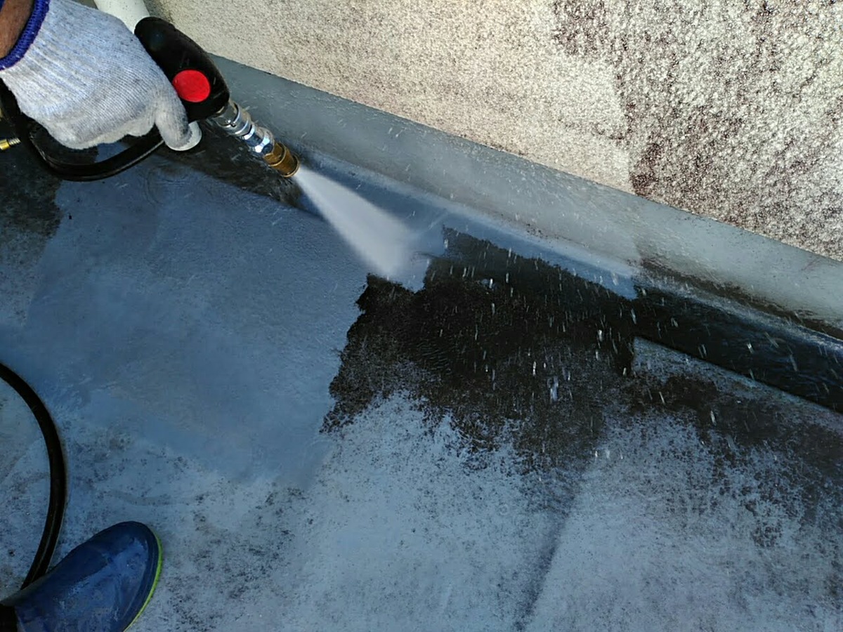 高圧水洗浄②