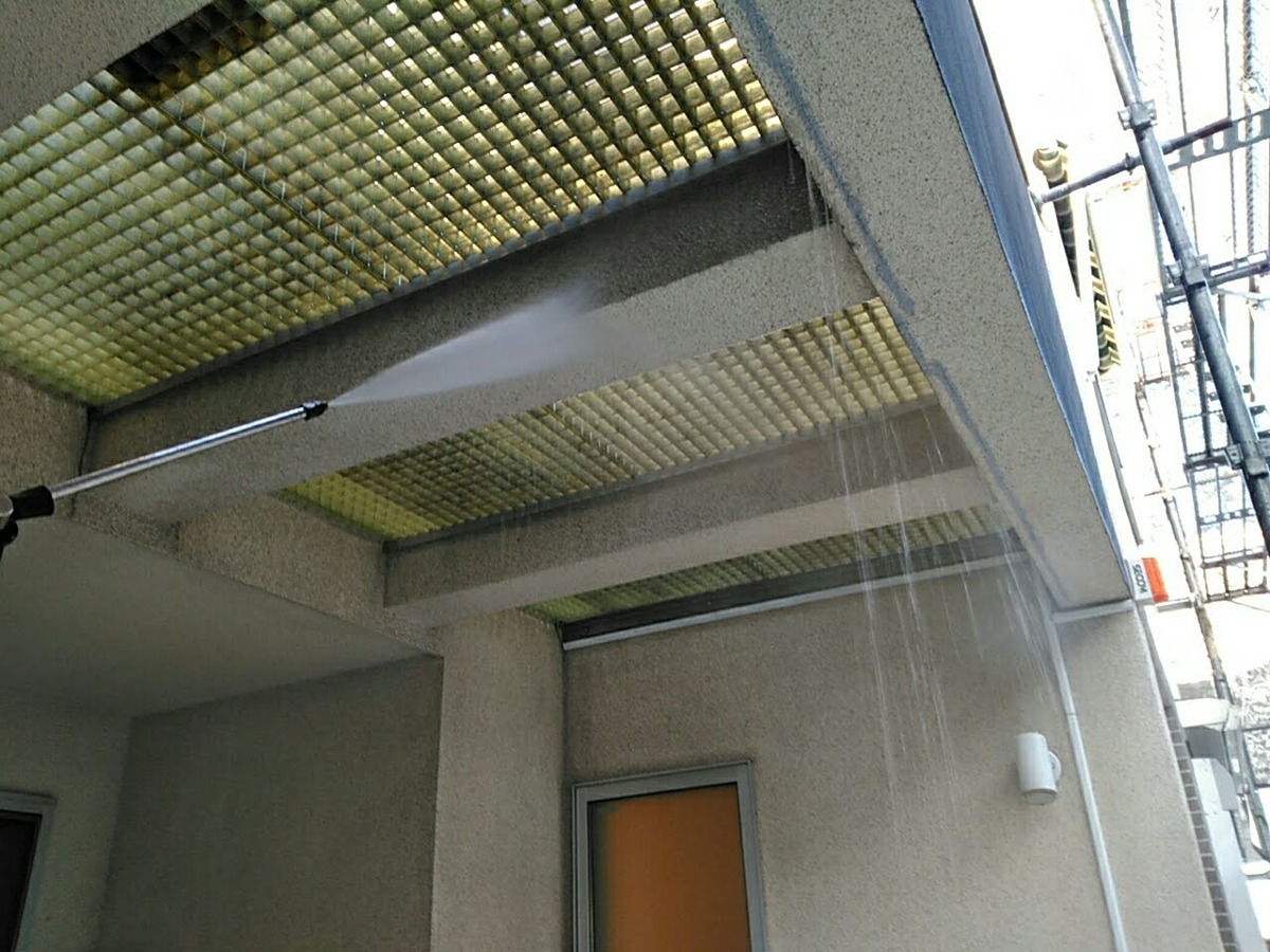 高圧水洗浄③