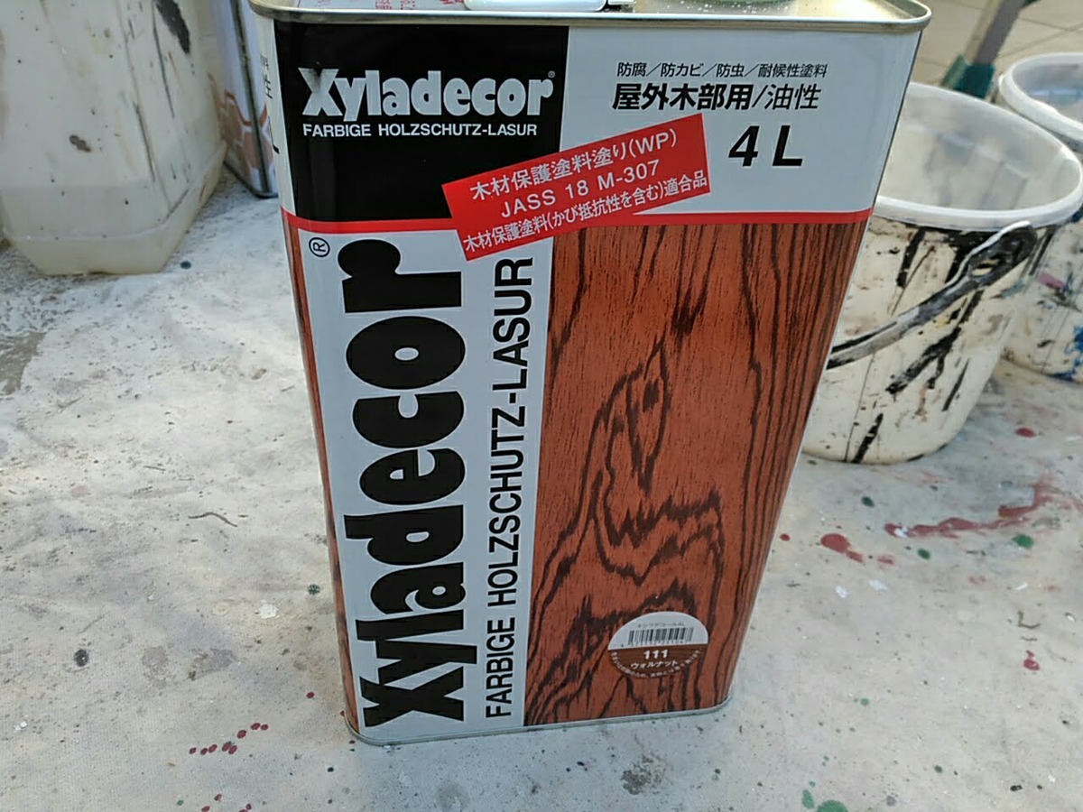 使用材料：キシラデコール