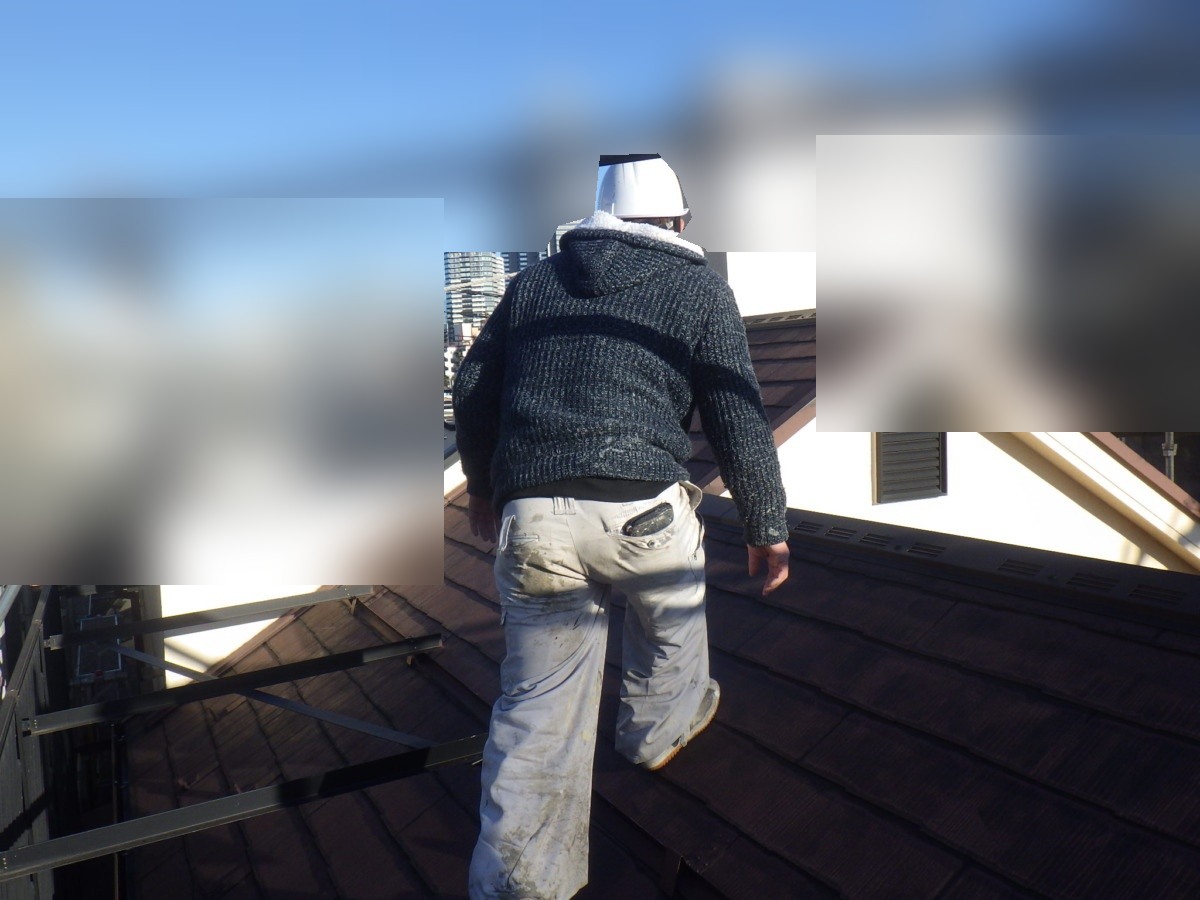 塗装前に屋根の状態を確認